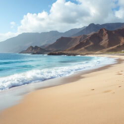 Sandstrand und Dünen auf Fuerteventura, einer der schönsten Inseln der Kanaren