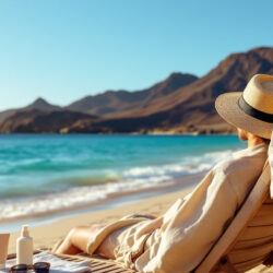Temperaturen im Oktober auf Fuerteventura: sonniger Strand mit ruhigem Meer und warmem Licht