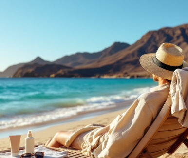 Temperaturen im Oktober auf Fuerteventura: sonniger Strand mit ruhigem Meer und warmem Licht
